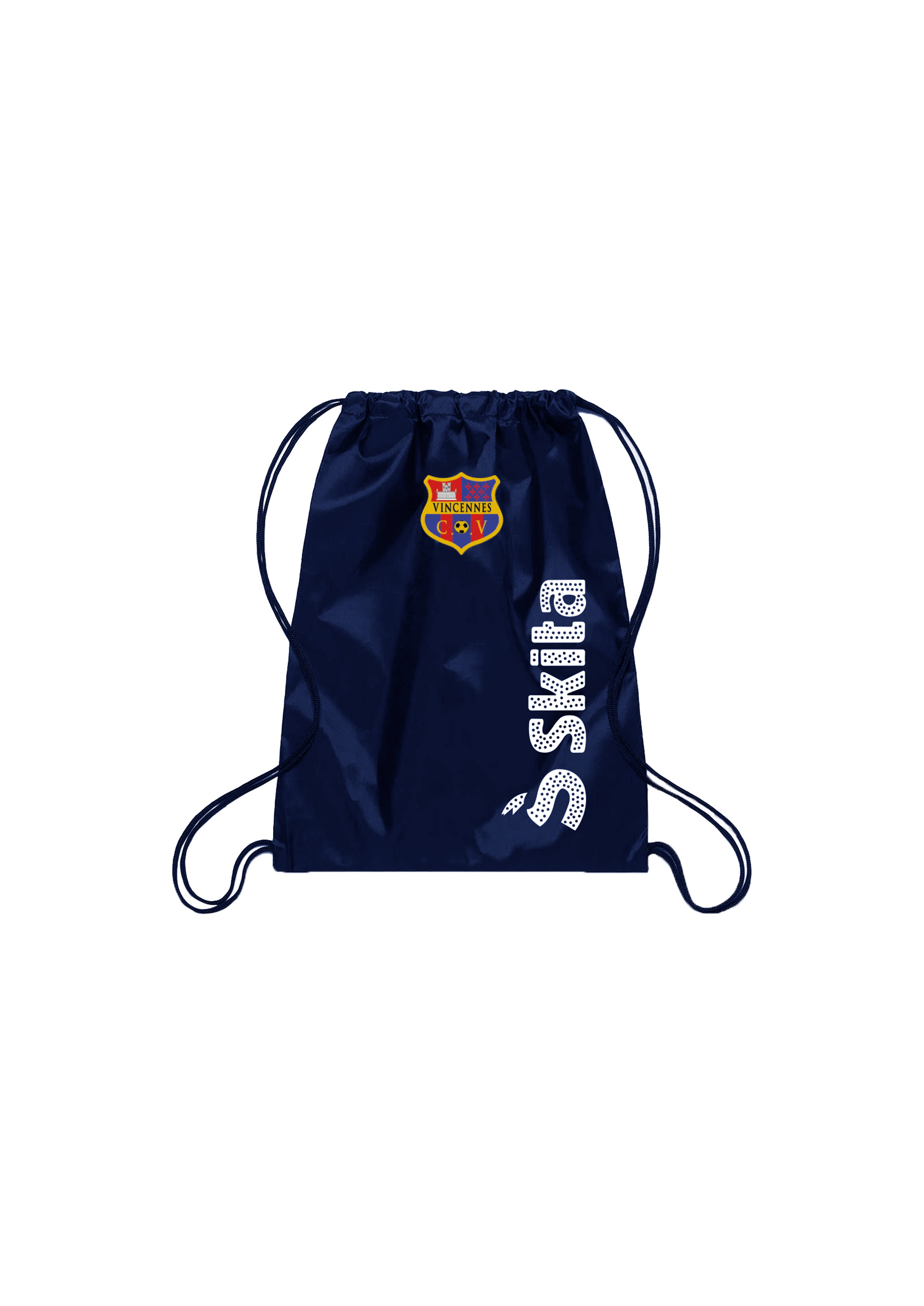 Sac &agrave; cordelettes  SKITA bleu nuit
